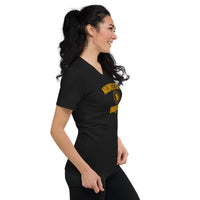 Load image into Gallery viewer, Nakamoto State University Bitcoin Women's V-Neck T-Shirt-fomo21
