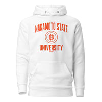 Load image into Gallery viewer, Nakamoto State University (Orange) Bitcoin Hoodie Sweatshirt-fomo21
