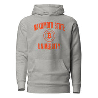 Load image into Gallery viewer, Nakamoto State University (Orange) Bitcoin Hoodie Sweatshirt-fomo21
