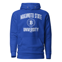 Load image into Gallery viewer, Nakamoto State University (White) Bitcoin Hoodie Sweatshirt-fomo21
