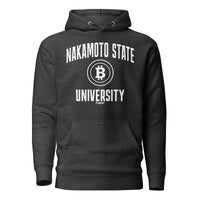 Load image into Gallery viewer, Nakamoto State University (White) Bitcoin Hoodie Sweatshirt-fomo21
