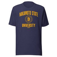 Load image into Gallery viewer, Nakamoto State University (Yellow) Bitcoin T-Shirt-fomo21
