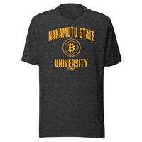Load image into Gallery viewer, Nakamoto State University (Yellow) Bitcoin T-Shirt-fomo21
