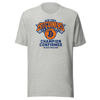 Load image into Gallery viewer, New York Bitcoiners Champions Confirmed Bitcoin T-Shirt-fomo21
