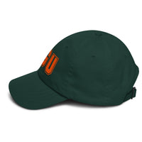 Load image into Gallery viewer, NGU (Orange Embroidery) Bitcoin Dad Hat-Dad Hat-fomo21
