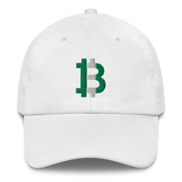 Load image into Gallery viewer, Nigerian Flag Bitcoin B Dad Hat-fomo21
