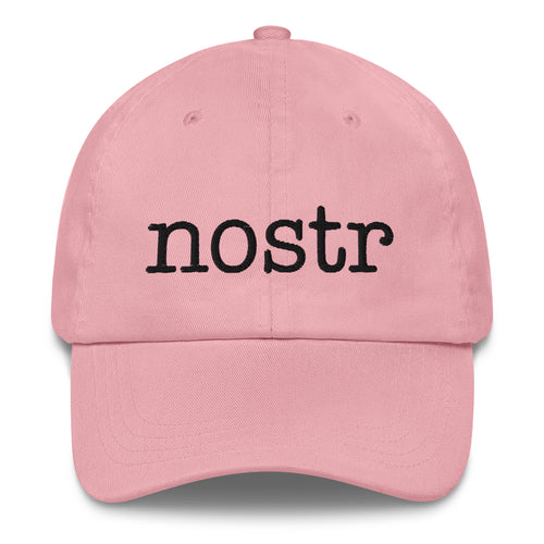 Nostr (Black Embroidery) Bitcoin Dad Hat-fomo21