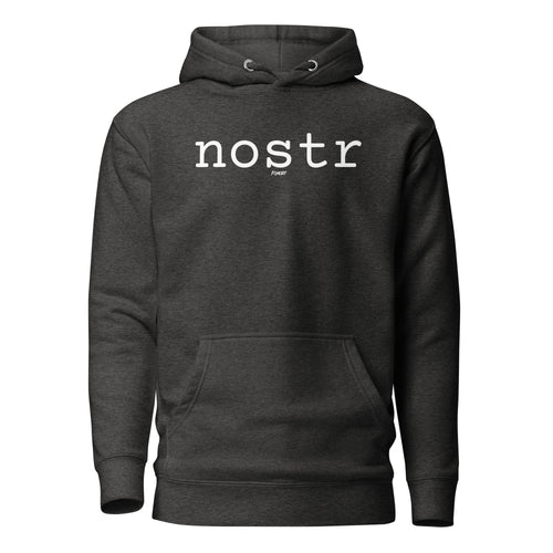 Nostr (White) Bitcoin Hoodie Sweatshirt-fomo21