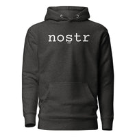 Load image into Gallery viewer, Nostr (White) Bitcoin Hoodie Sweatshirt-Pullover Hoodie Sweatshirt-fomo21
