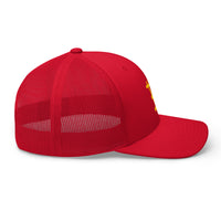 Load image into Gallery viewer, Old MacDonald (Yellow Embroidery) Bitcoin Trucker Hat-fomo21

