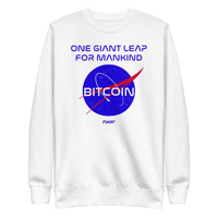 Load image into Gallery viewer, One Giant Leap For Mankind Bitcoin Crewneck Sweatshirt-fomo21
