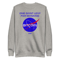 Load image into Gallery viewer, One Giant Leap For Mankind Bitcoin Crewneck Sweatshirt-fomo21
