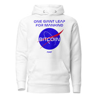Load image into Gallery viewer, One Giant Leap For Mankind Bitcoin Hoodie Sweatshirt-Pullover Hoodie Sweatshirt-fomo21
