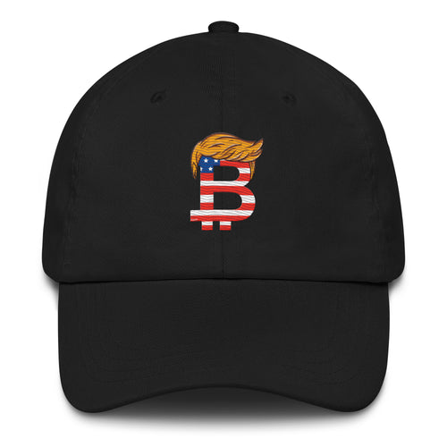 Orange American Man Bitcoin Dad Hat-fomo21