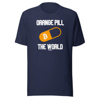 Load image into Gallery viewer, Orange Pill The World Bitcoin T-Shirt-T-Shirt-fomo21
