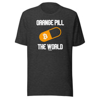 Load image into Gallery viewer, Orange Pill The World Bitcoin T-Shirt-T-Shirt-fomo21
