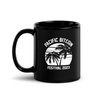 Load image into Gallery viewer, Pacific Bitcoin Festival 2023 Black Coffee Mug-fomo21
