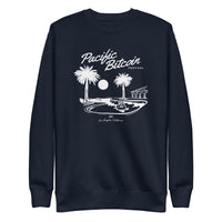 Load image into Gallery viewer, Pacific Bitcoin Motel Crewneck Sweatshirt-Crewneck Sweatshirt-fomo21
