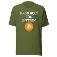 Load image into Gallery viewer, Paga Aquí Con Bitcoin Español T-Shirt-fomo21
