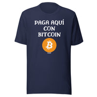 Load image into Gallery viewer, Paga Aquí Con Bitcoin Español T-Shirt-fomo21
