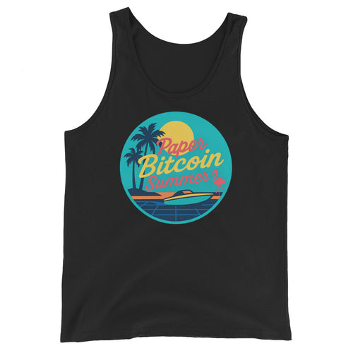 Paper Bitcoin Summer Men's Tank Top-fomo21