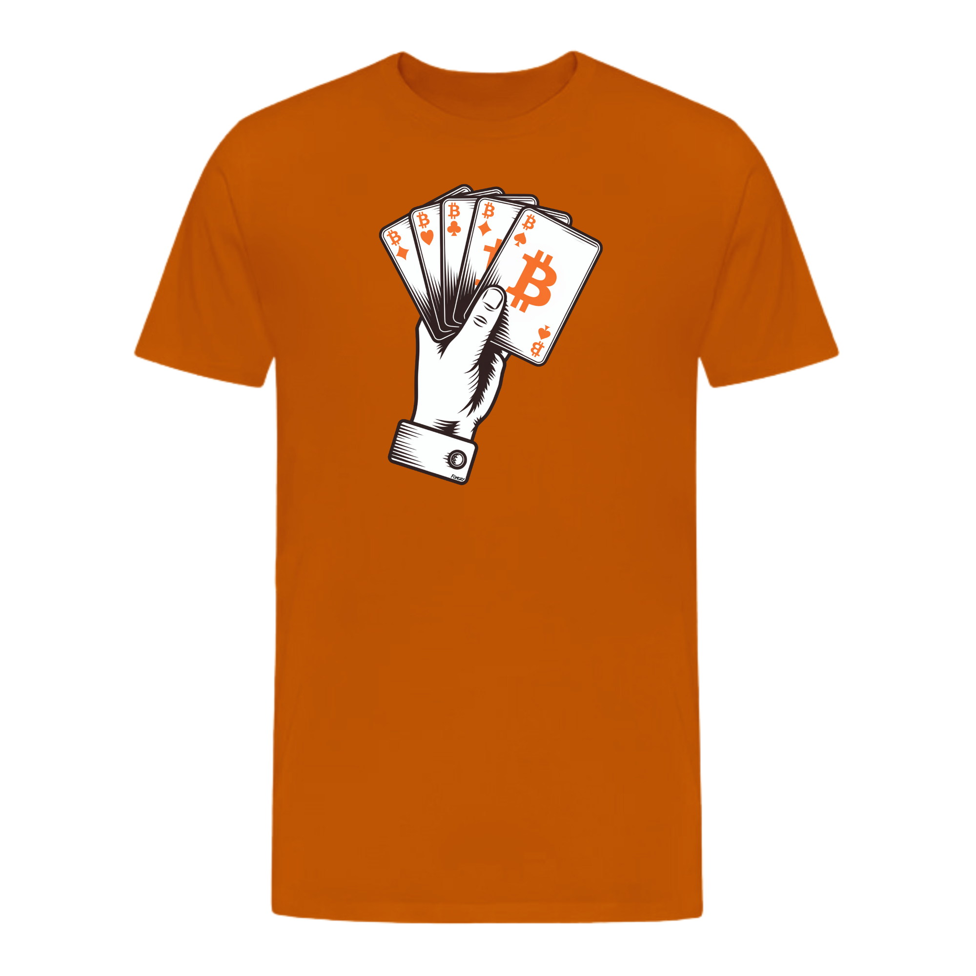 The Perfect Bitcoin 2025 Poker Hand T-Shirt | Autumn | S | FOMO21