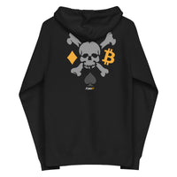 Load image into Gallery viewer, Poker Skull Bitcoin Zip-up Hoodie Sweatshirt-fomo21
