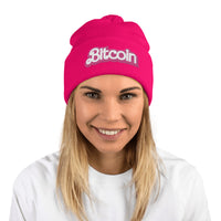 Load image into Gallery viewer, In The Bitcoin World Pom-Pom Beanie - fomo21
