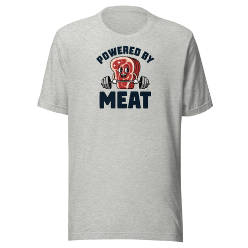 Powered By Meat Carnivore T-Shirt-fomo21