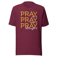 Load image into Gallery viewer, Pray On It Over It Through It T-Shirt-fomo21
