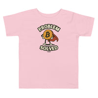 Load image into Gallery viewer, Problem Solved Bitcoin Superhero Toddler T-Shirt-Toddler T-Shirt-fomo21
