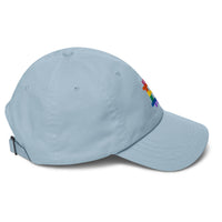 Load image into Gallery viewer, Rainbow Bitcoin B Dad Hat-Dad Hat-fomo21
