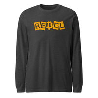 Load image into Gallery viewer, Rebel Bitcoin Long Sleeve T-Shirt-fomo21
