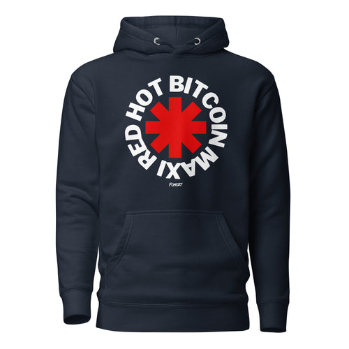 Red Hot Bitcoin Maxi Hoodie Sweatshirt-fomo21