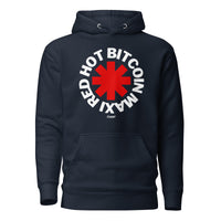 Load image into Gallery viewer, Red Hot Bitcoin Maxi Hoodie Sweatshirt-Pullover Hoodie Sweatshirt-fomo21
