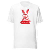 Load image into Gallery viewer, Red Pill Rabbit Gas Mask T-Shirt-fomo21
