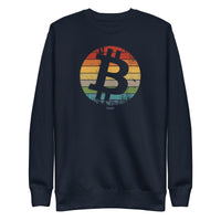 Load image into Gallery viewer, Retro Bitcoin Crewneck Sweatshirt-fomo21
