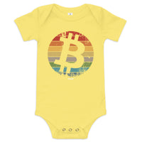 Load image into Gallery viewer, Retro Bitcoin Infant One Piece-fomo21
