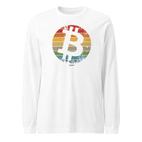 Load image into Gallery viewer, Retro Bitcoin Long Sleeve T-Shirt-Long Sleeve T-Shirt-fomo21

