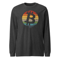Load image into Gallery viewer, Retro Bitcoin Long Sleeve T-Shirt-Long Sleeve T-Shirt-fomo21
