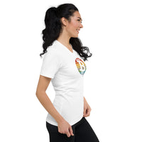 Load image into Gallery viewer, Retro Bitcoin Women's V-Neck T-Shirt-Women's V-Neck T-Shirt-fomo21
