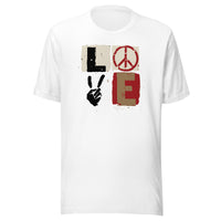 Load image into Gallery viewer, Retro Block LOVE Peace T-Shirt-T-Shirt-fomo21
