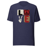 Load image into Gallery viewer, Retro Block LOVE Peace T-Shirt-T-Shirt-fomo21
