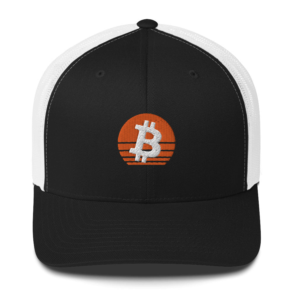 Bitcoin Sunset Trucker Hat