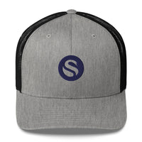 Load image into Gallery viewer, Swan Primary Icon Bitcoin Trucker Hat - fomo21
