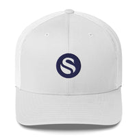 Load image into Gallery viewer, Swan Primary Icon Bitcoin Trucker Hat - fomo21
