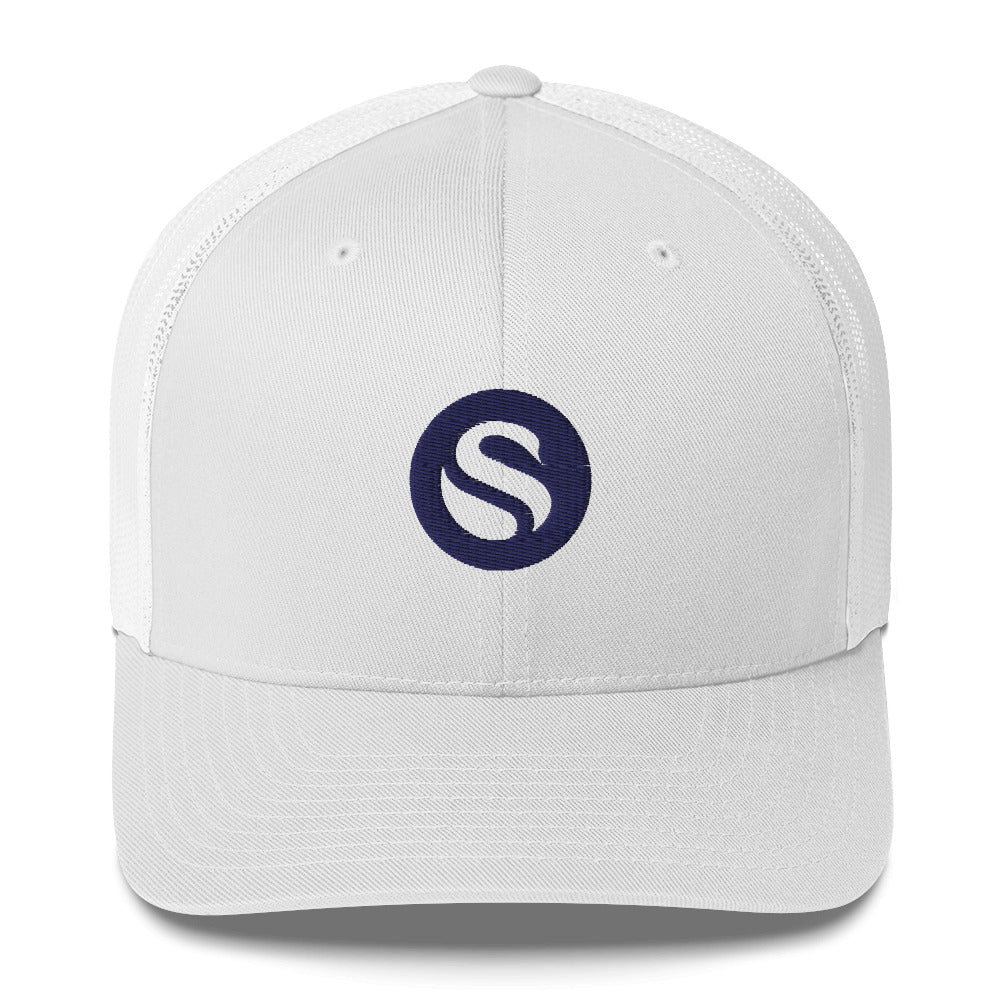 Swan Primary Icon Bitcoin Trucker Hat - fomo21