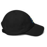 Load image into Gallery viewer, Romanian Flag Bitcoin B Dad Hat-fomo21
