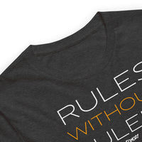Load image into Gallery viewer, Rules Without Rulers Bitcoin T-Shirt-fomo21
