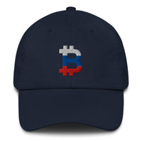 Load image into Gallery viewer, Russian Flag Bitcoin B Dad Hat-Dad Hat-fomo21

